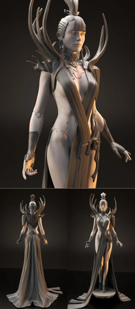 Hikari – Anime-Style STL Figure for 3D Printing