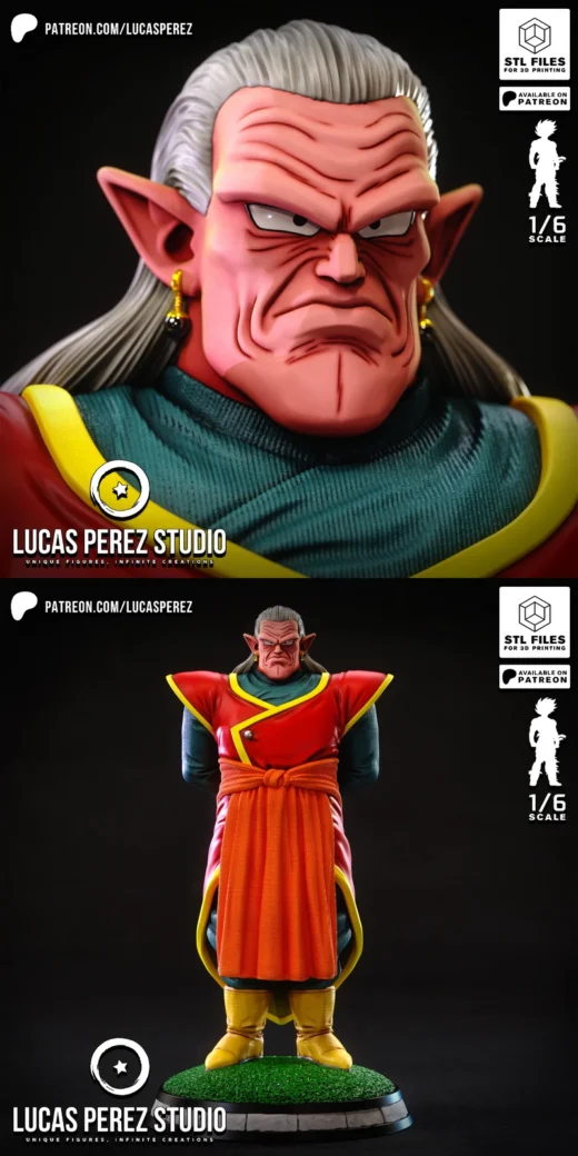 Kibito – Dragon Ball STL Figure for 3D Printing