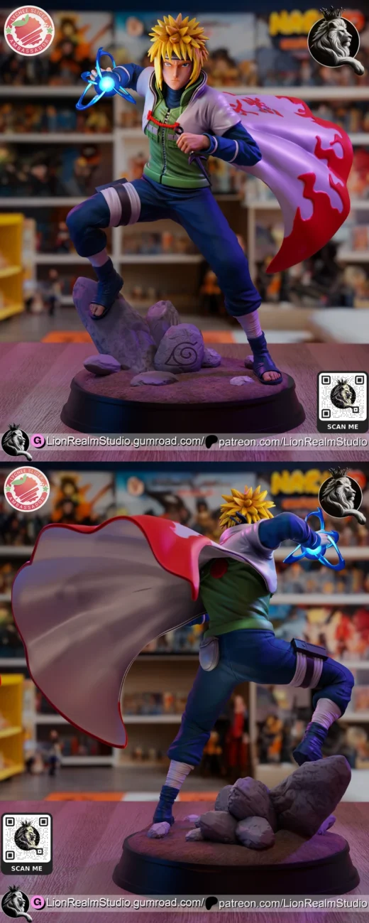 Minato Namikaze – Naruto STL Figure for 3D Printing