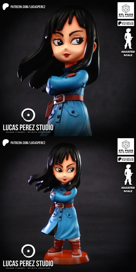 Chibi Mai – Dragon Ball STL Miniature for 3D Printing