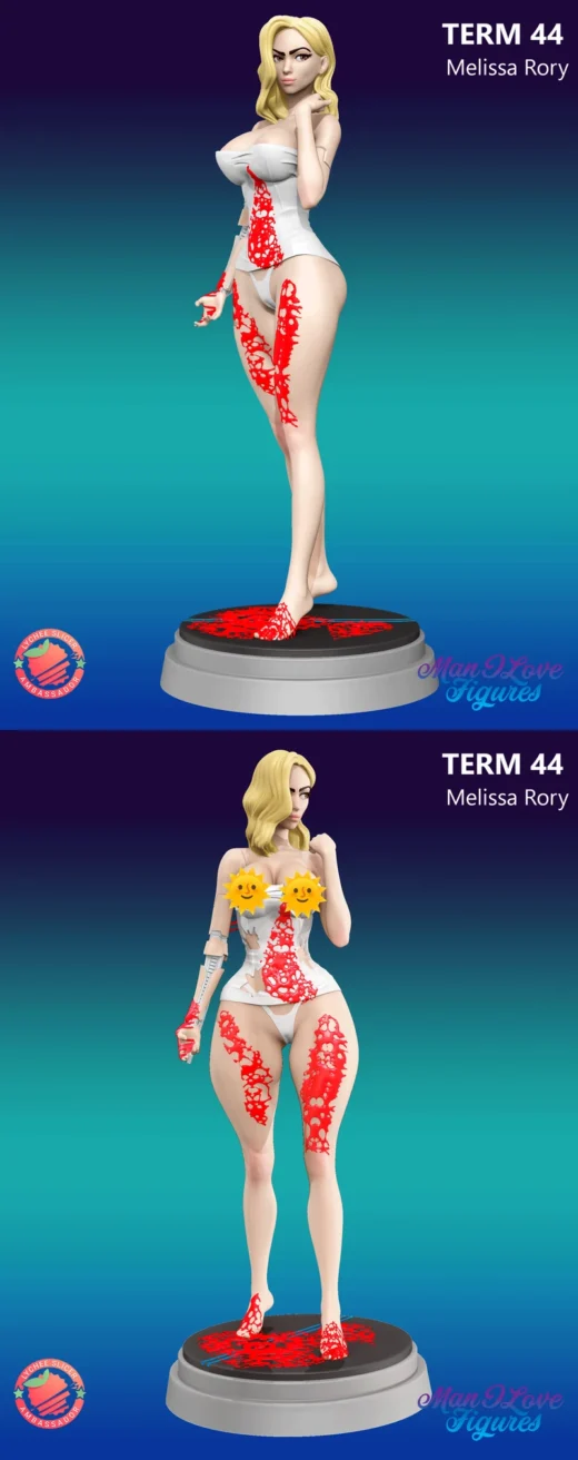 Melissa Rory – Cyberpunk 2077 STL Figure for 3D Printing