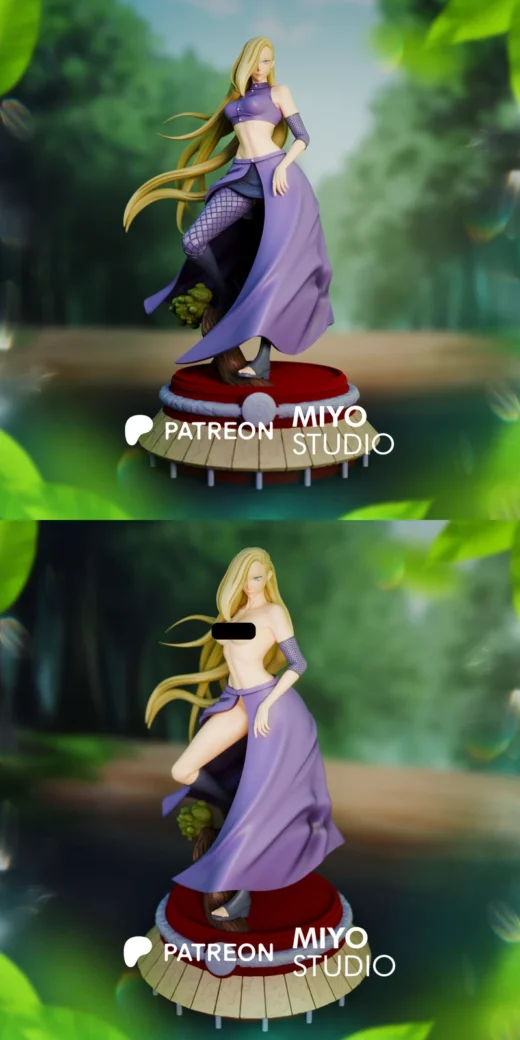 Ino Yamanaka – Naruto STL Figure for 3D Printing