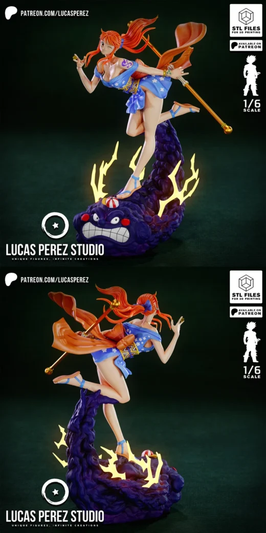 Nami – One Piece STL Figure for 3D Printing