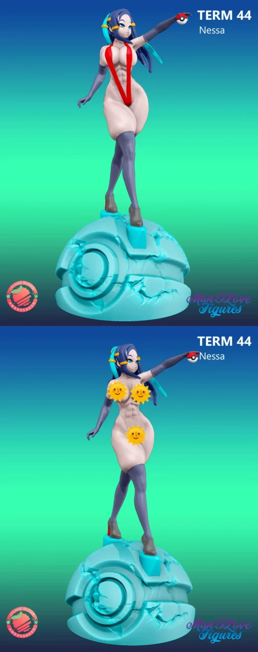 Nessa – Pokémon STL Figure for 3D Printing