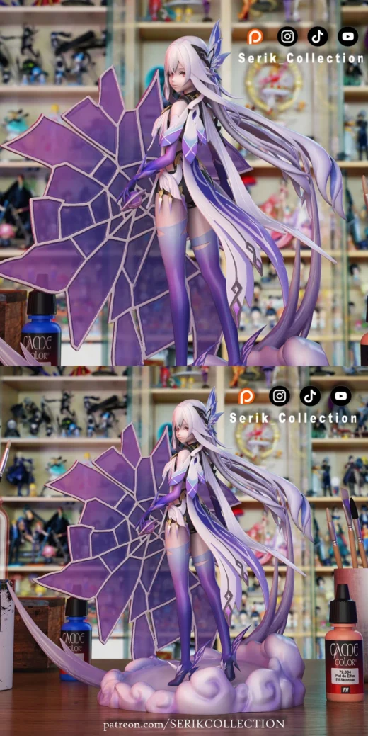 Skirk – Genshin Impact STL Figure for 3D Printing