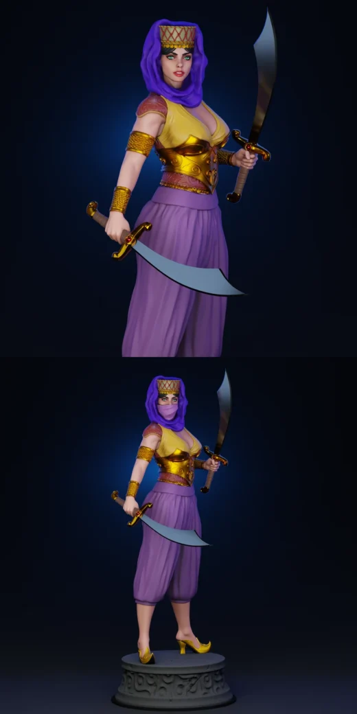 Talia al Ghul – DC Comics STL Figure for 3D Printing